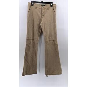 NO BOUNDARIES Men's Tan Straight-Leg Cargo Pants SZ 32